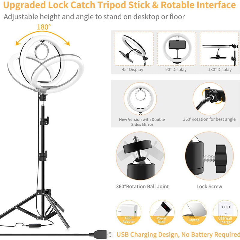 Anillo de Luz LED para Selfies - Photography Lighting Description reseña y precio