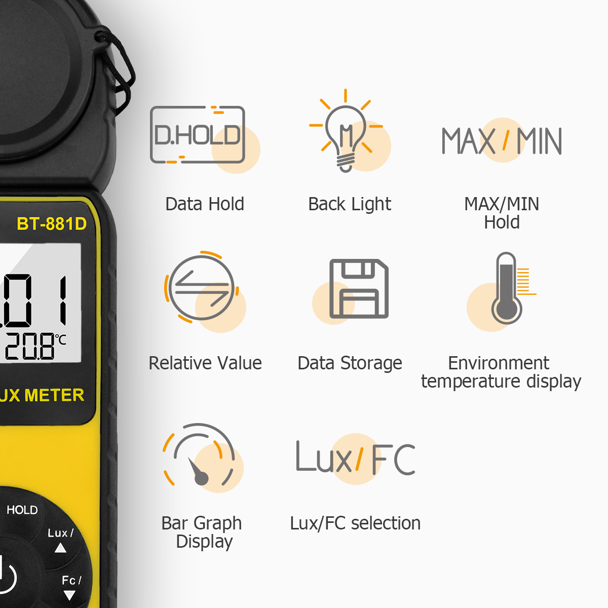 Medidor de luz digital de 400. - Photography Lighting Meter reseña y precio