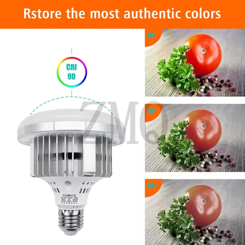 Lámpara LED E27 85W 155W 3200K - Photography Lighting Meter reseña y precio