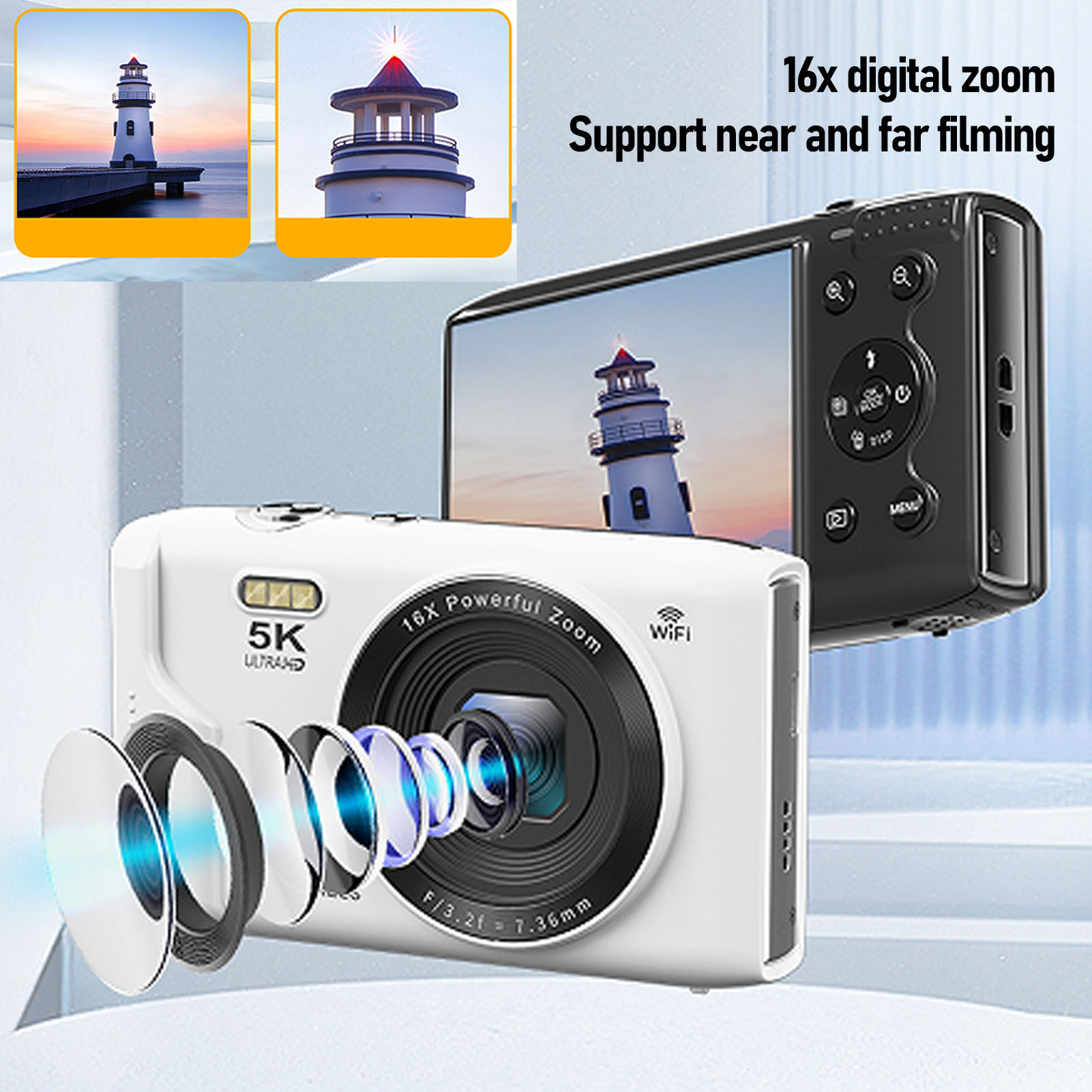 Cámara Digital 5K, Zoom de 72M - Photography Lighting For Beginners reseña y precio
