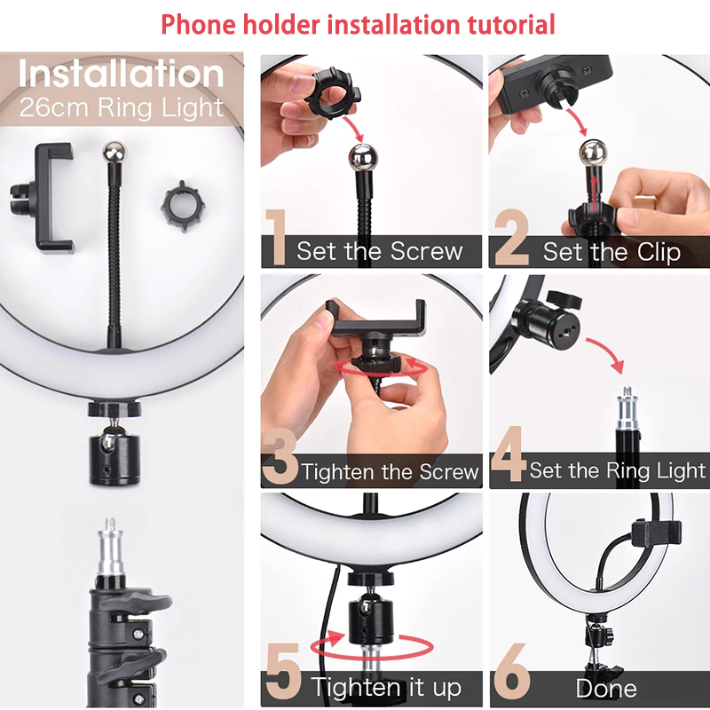 Luz de video LED de 16/26/33 c - Photography Lighting Description reseña y precio